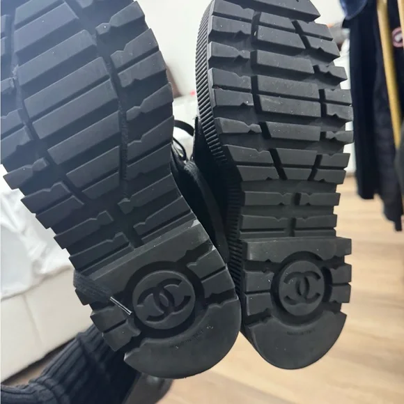 CHANEL Black Combat Boots - Picture 4 of 4